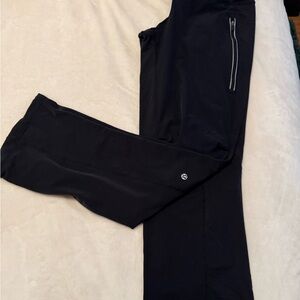 lululemon athletic Black Athletic Pants with Zip Pocket